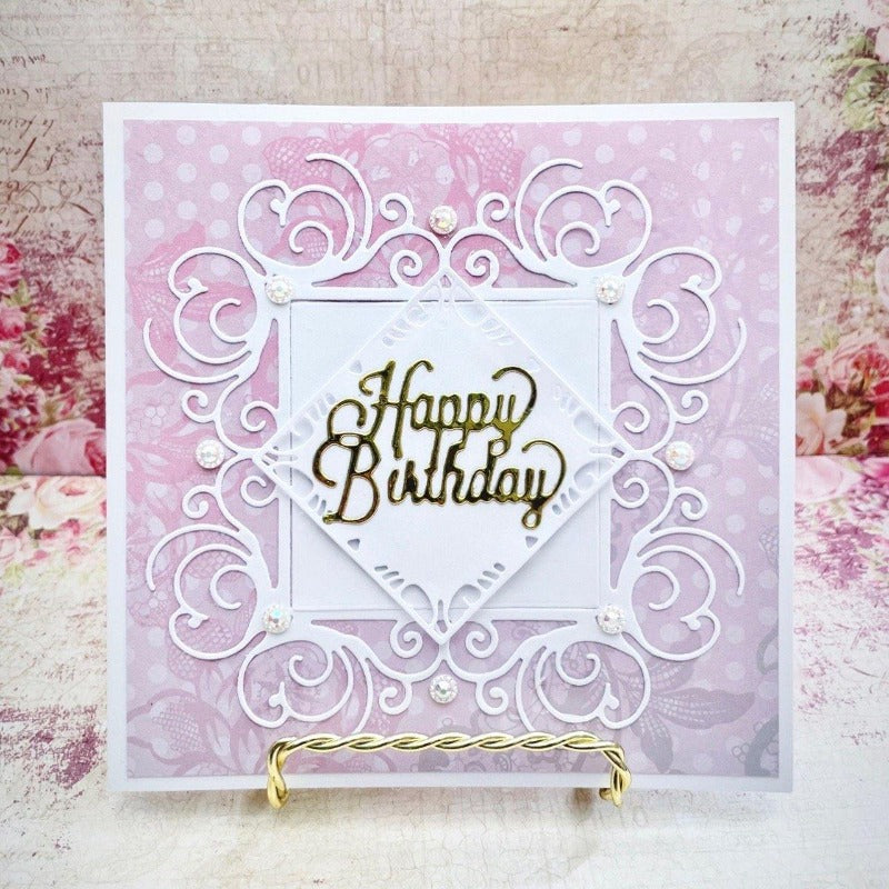 Lace Frame Flower Background Dies - Inlovearts