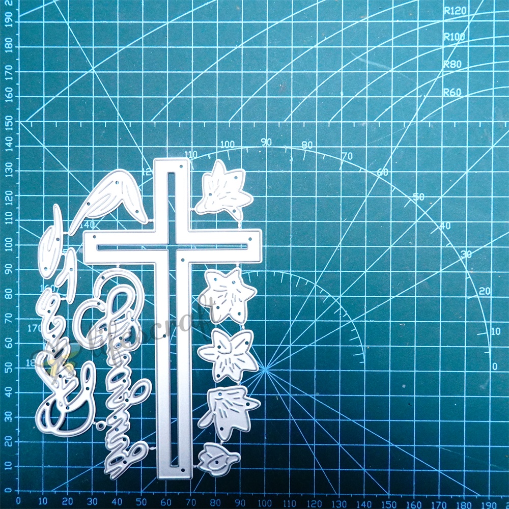 Lifescraft Cross and Roses Metal Cutting Dies