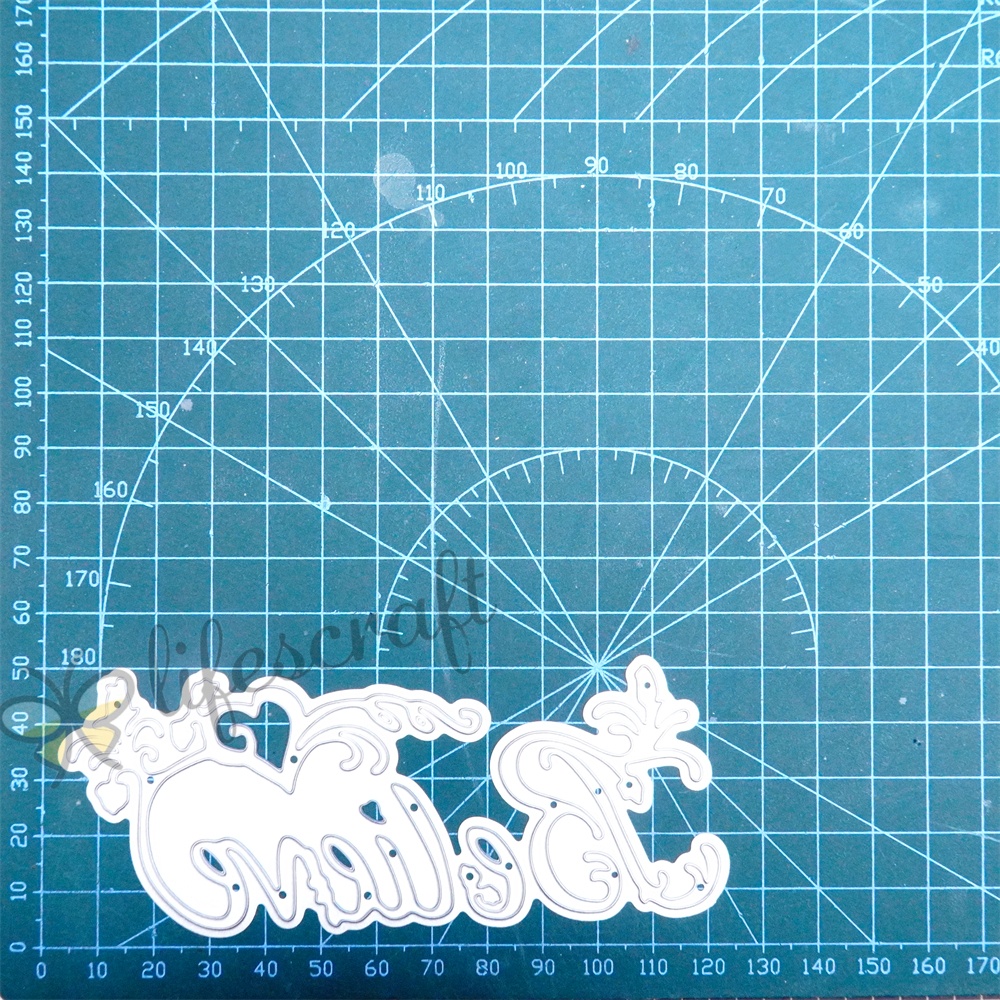 Lifescraft Believe Background Board Metal Cutting Dies