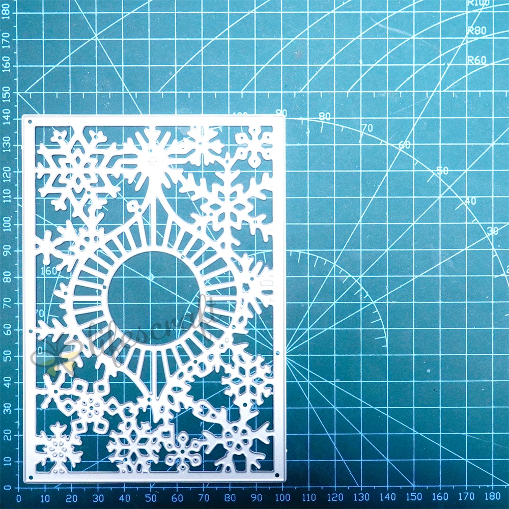 Lifescraft Christmas Flower Background Metal Cutting Dies