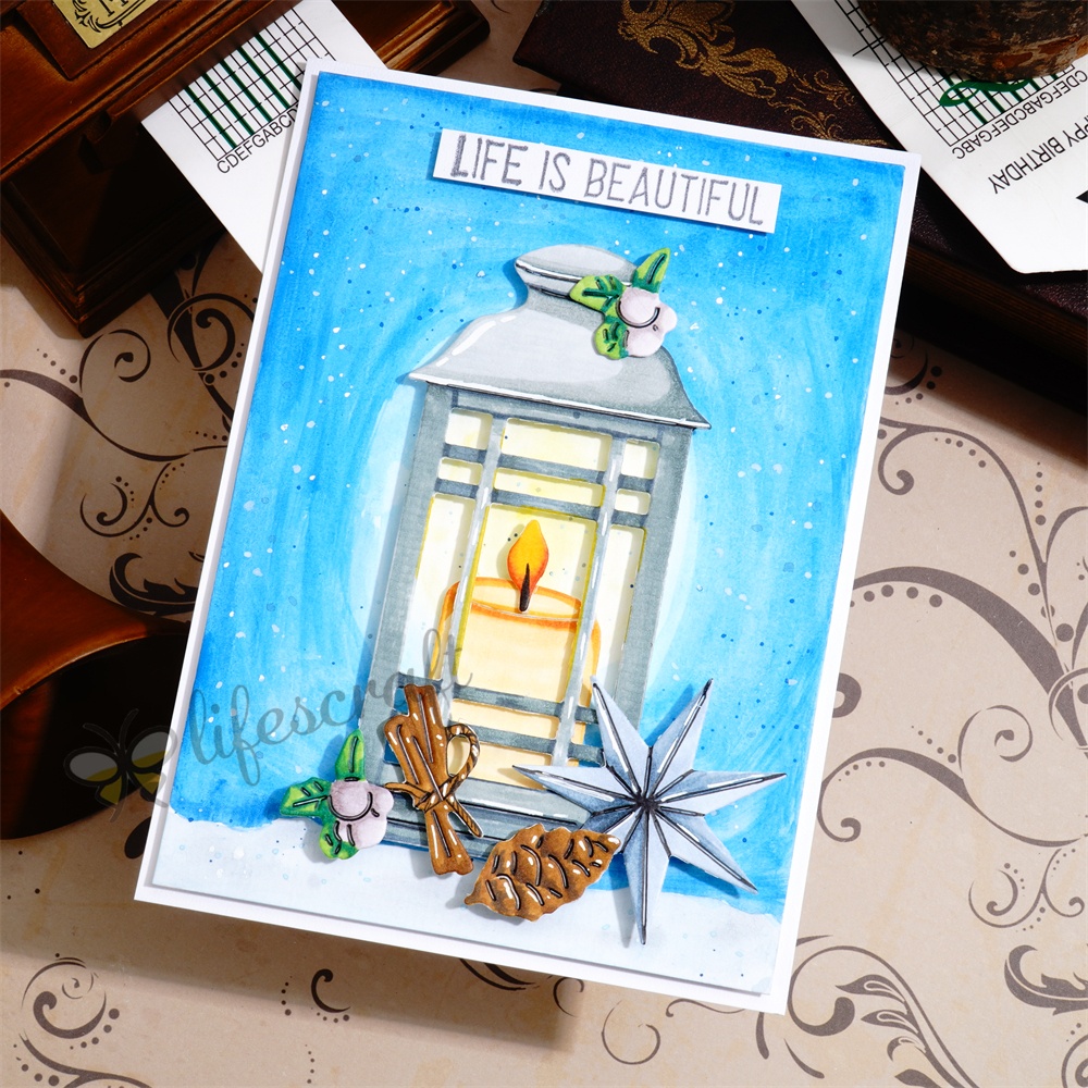 Lifescraft Candle Hand Basket Metal Cutting Dies