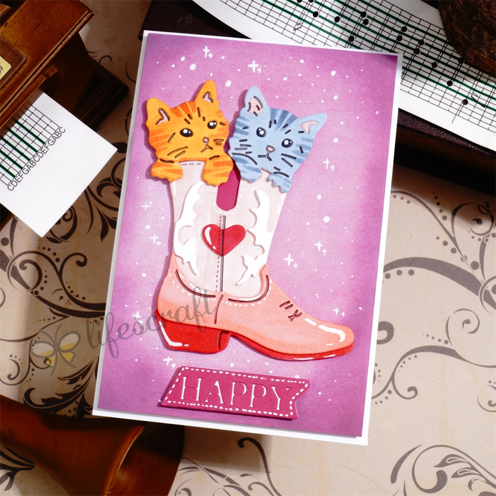 Lifescraft Cat in the Shoe Metal Cutting Dies