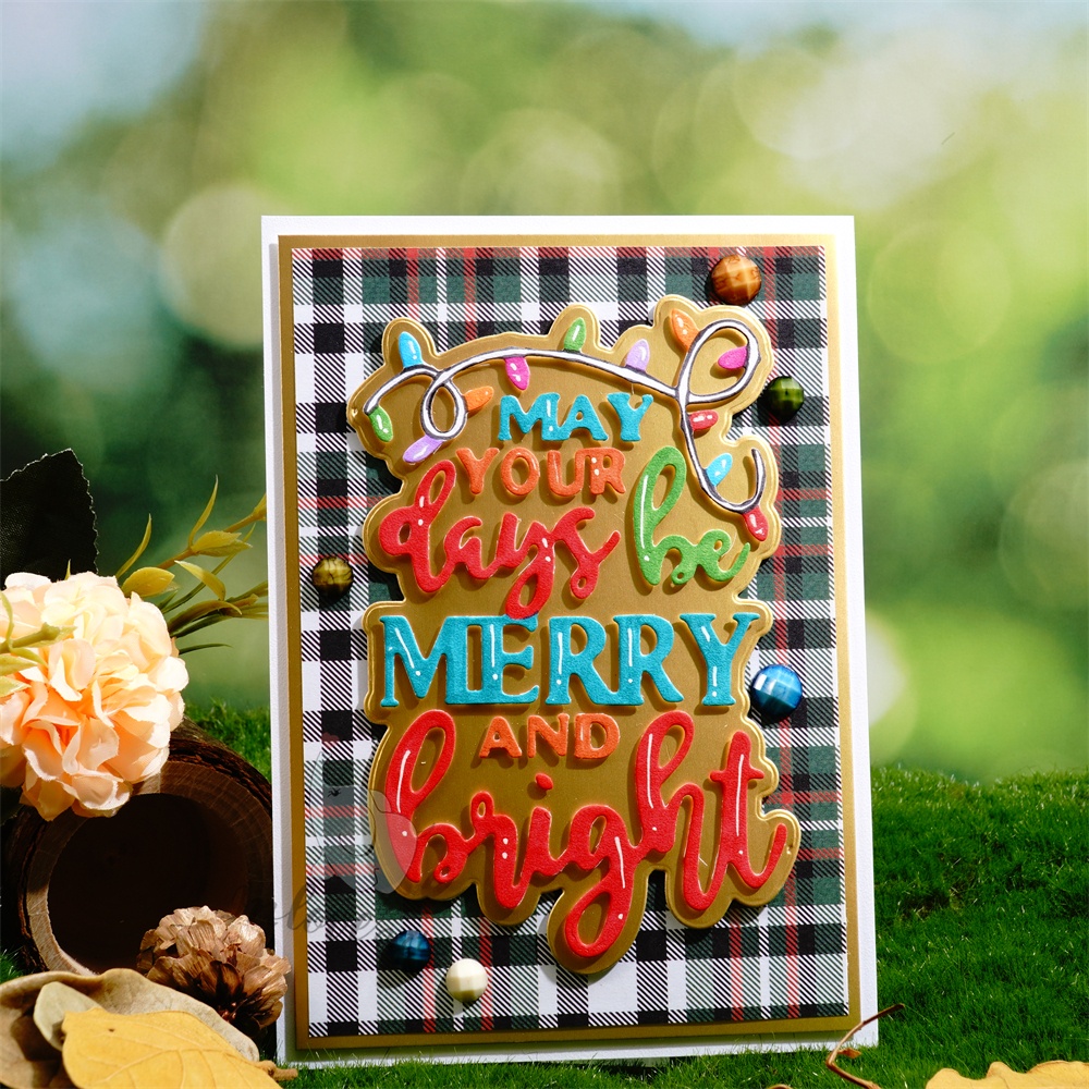 Lifescraft May Your Days Be Merry and Bright Metal Cutting Dies