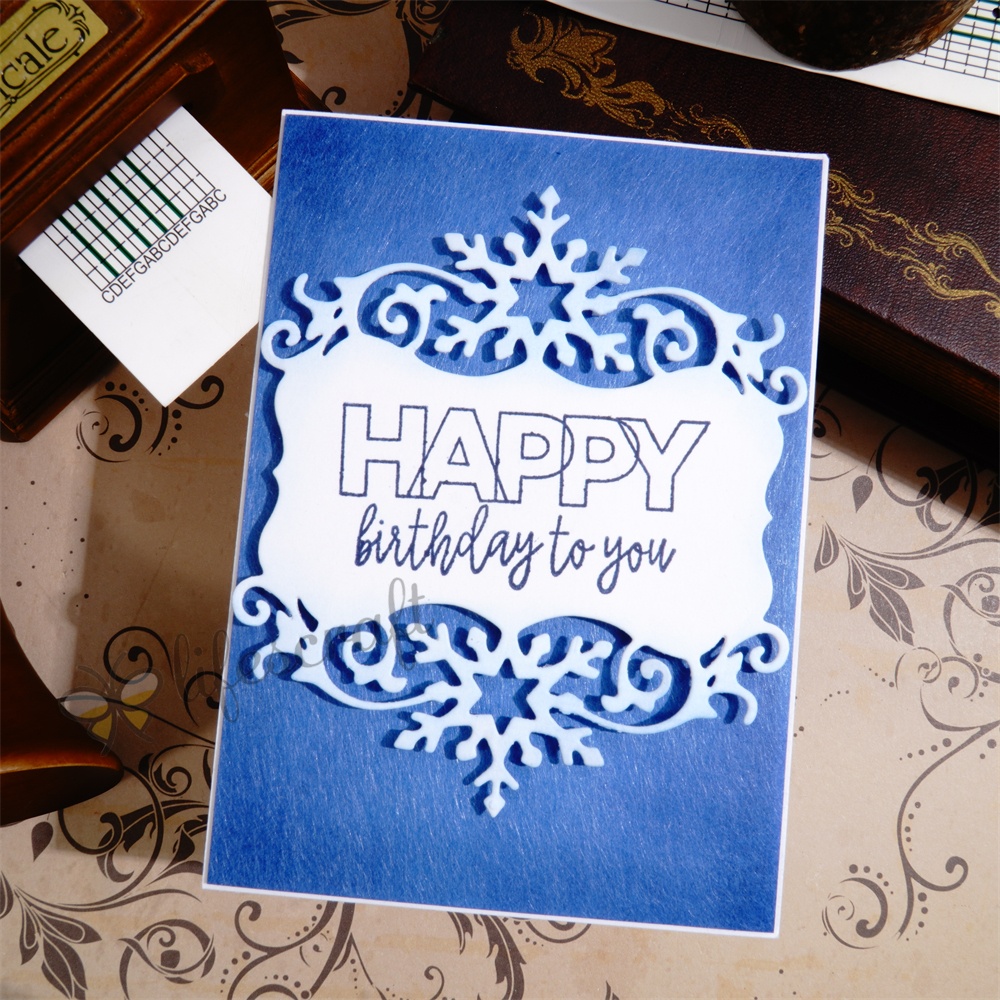 Lifescraft Snowflake 3D Lace Border Metal Cutting Dies