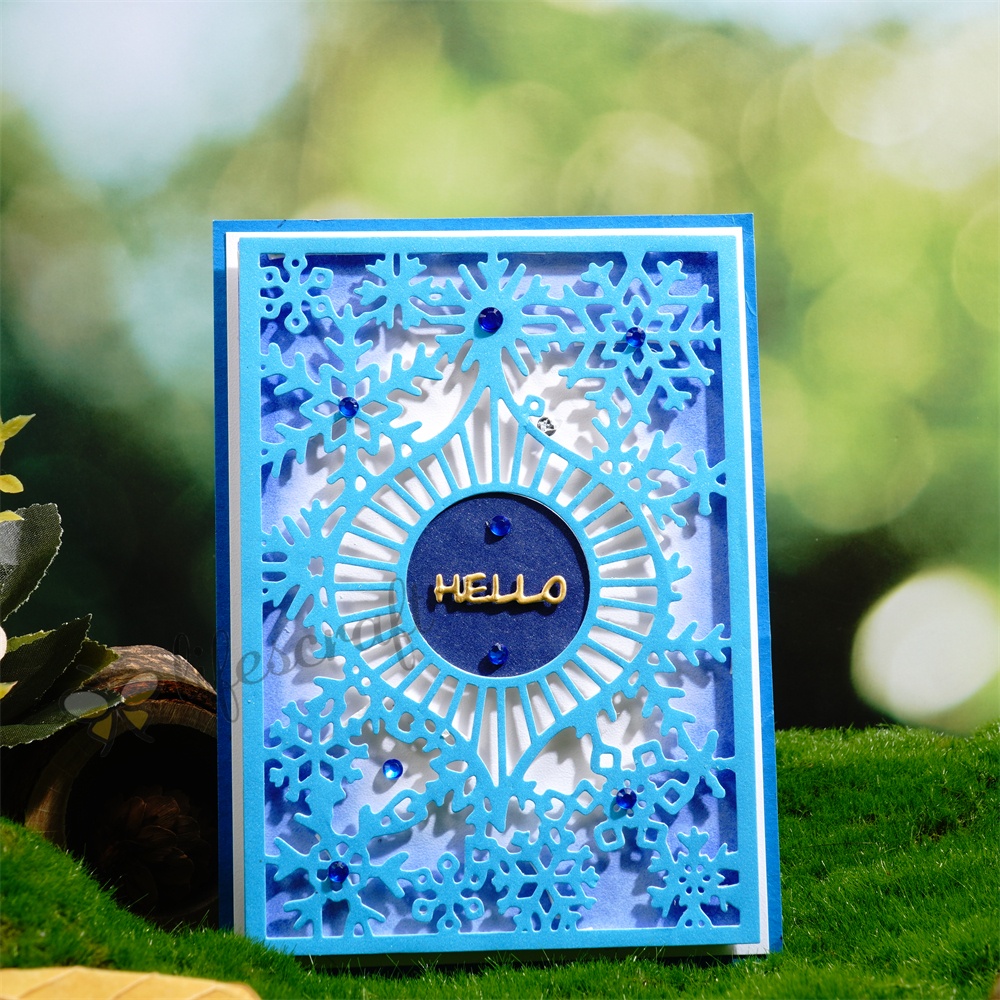 Lifescraft Christmas Flower Background Metal Cutting Dies