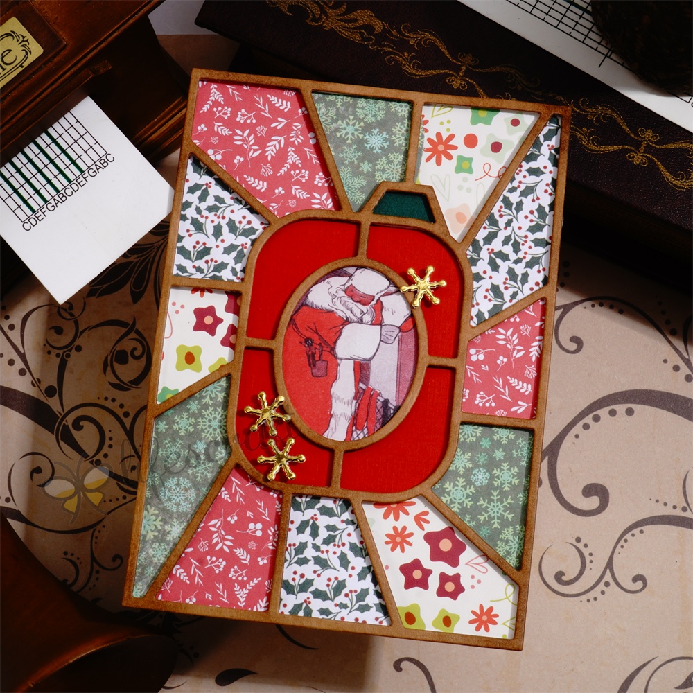 Lifescraft Christmas Background Board Metal Cutting Dies