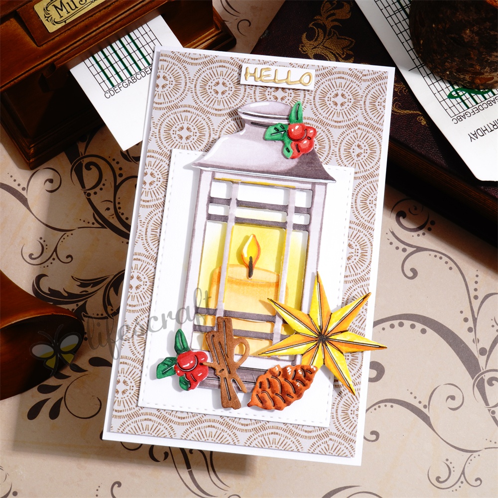 Lifescraft Candle Hand Basket Metal Cutting Dies