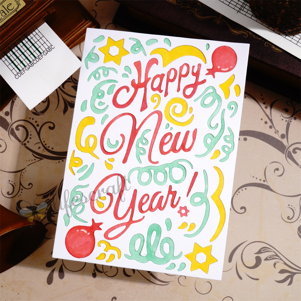 Lifescraft Celebrating Happy New Year Metal Cutting Dies