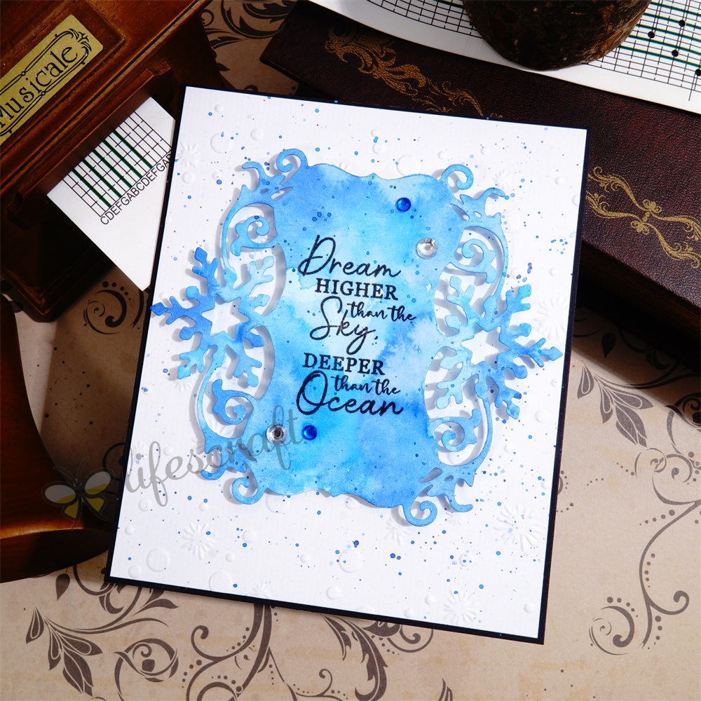 Lifescraft Snowflake 3D Lace Border Metal Cutting Dies