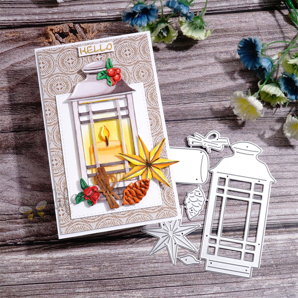 Lifescraft Candle Hand Basket Metal Cutting Dies