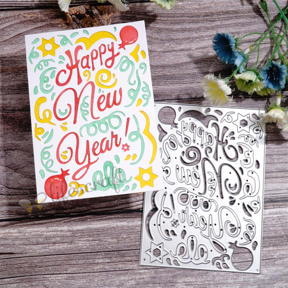 Lifescraft Celebrating Happy New Year Metal Cutting Dies