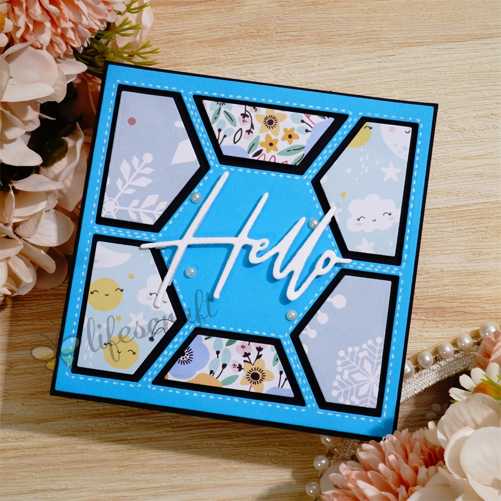 Lifescraft Album Background Frame Cutting Dies