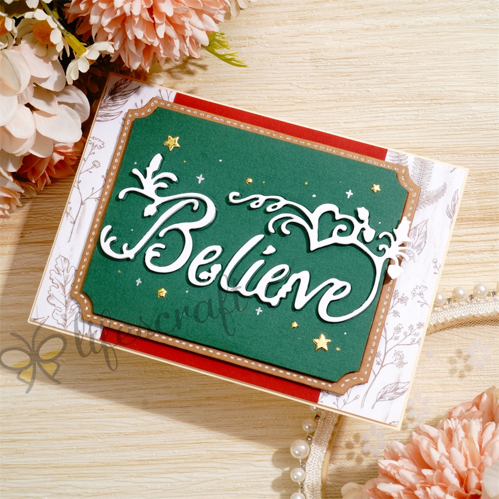 Lifescraft Believe Background Board Metal Cutting Dies