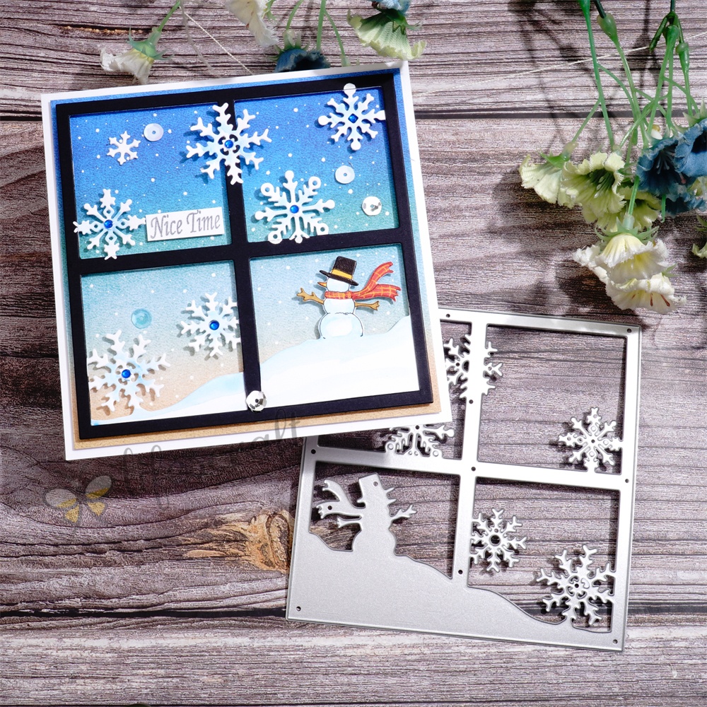Lifescraft Beautiful Snowflakes outside the Window Metal Cutting Dies