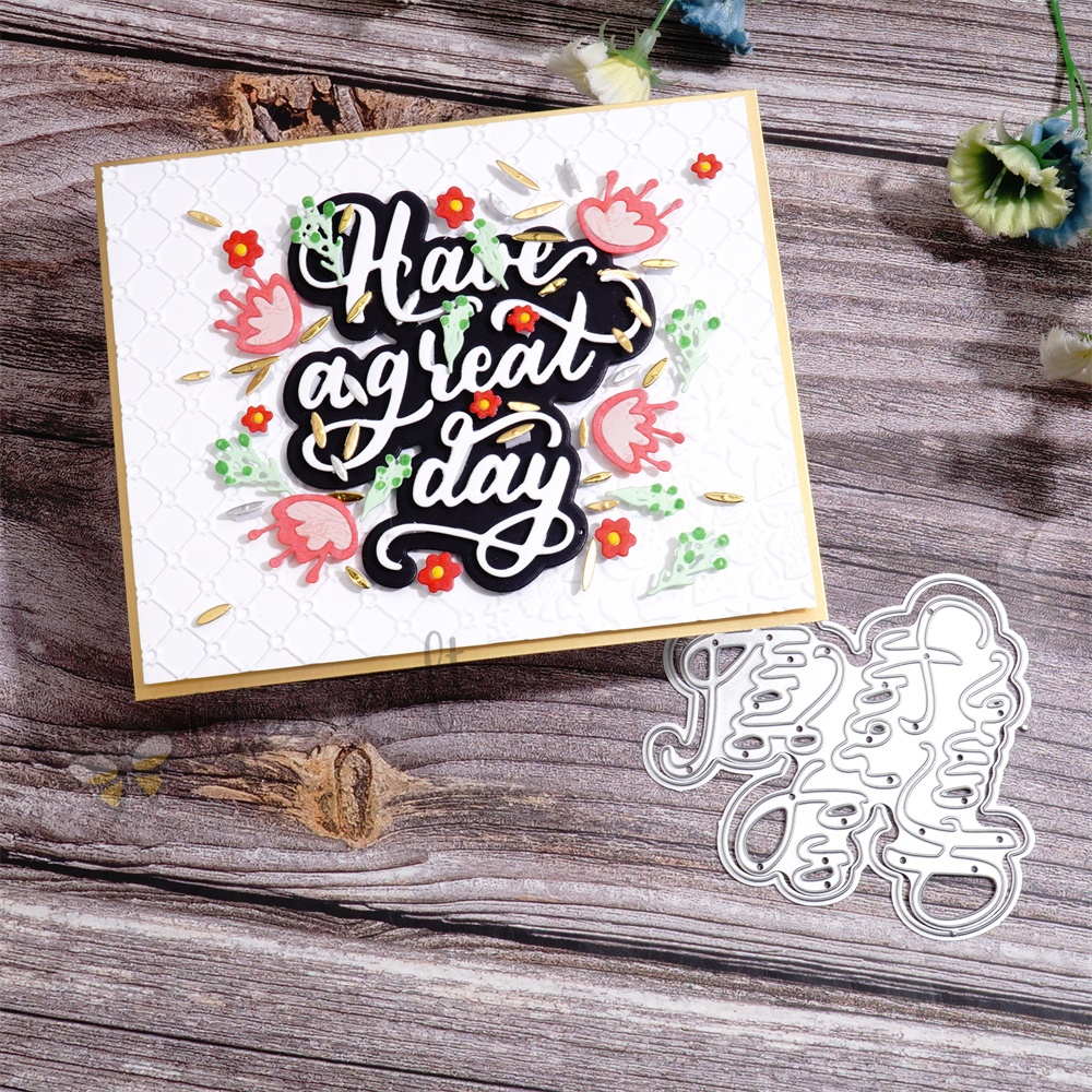 Lifescraft Have a Great Day Background Board Metal Cutting Dies