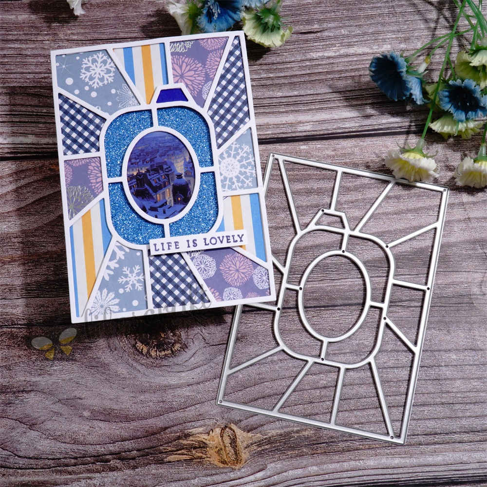 Lifescraft Christmas Background Board Metal Cutting Dies