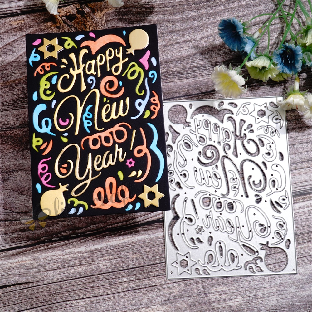 Lifescraft Celebrating Happy New Year Metal Cutting Dies