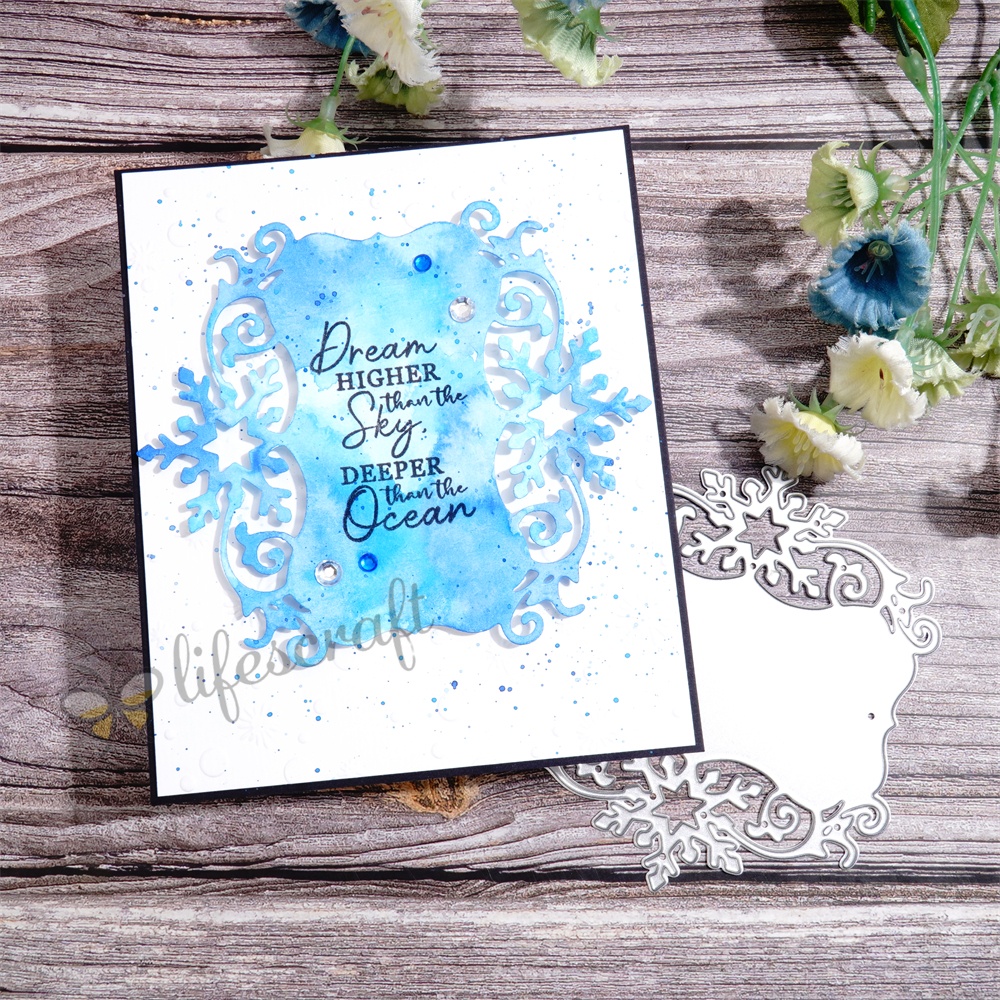 Lifescraft Snowflake 3D Lace Border Metal Cutting Dies