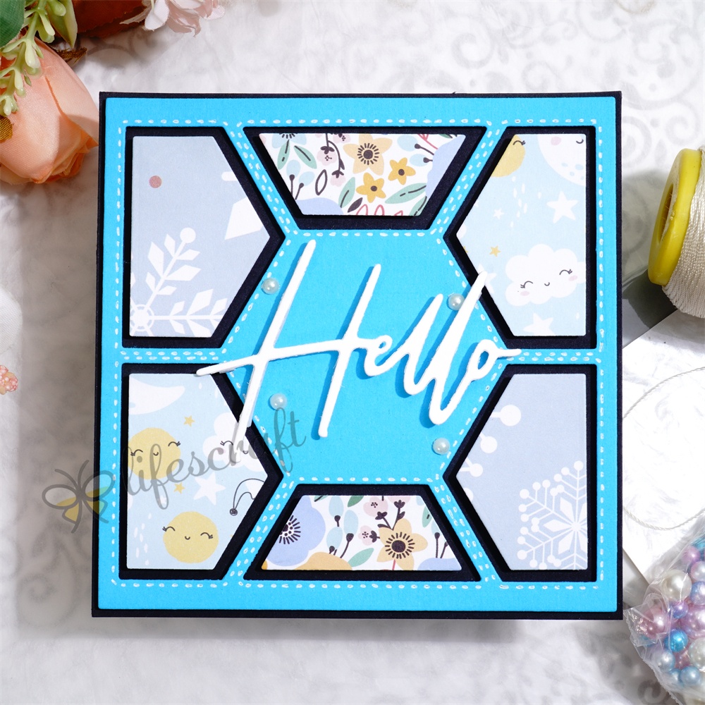 Lifescraft Album Background Frame Cutting Dies