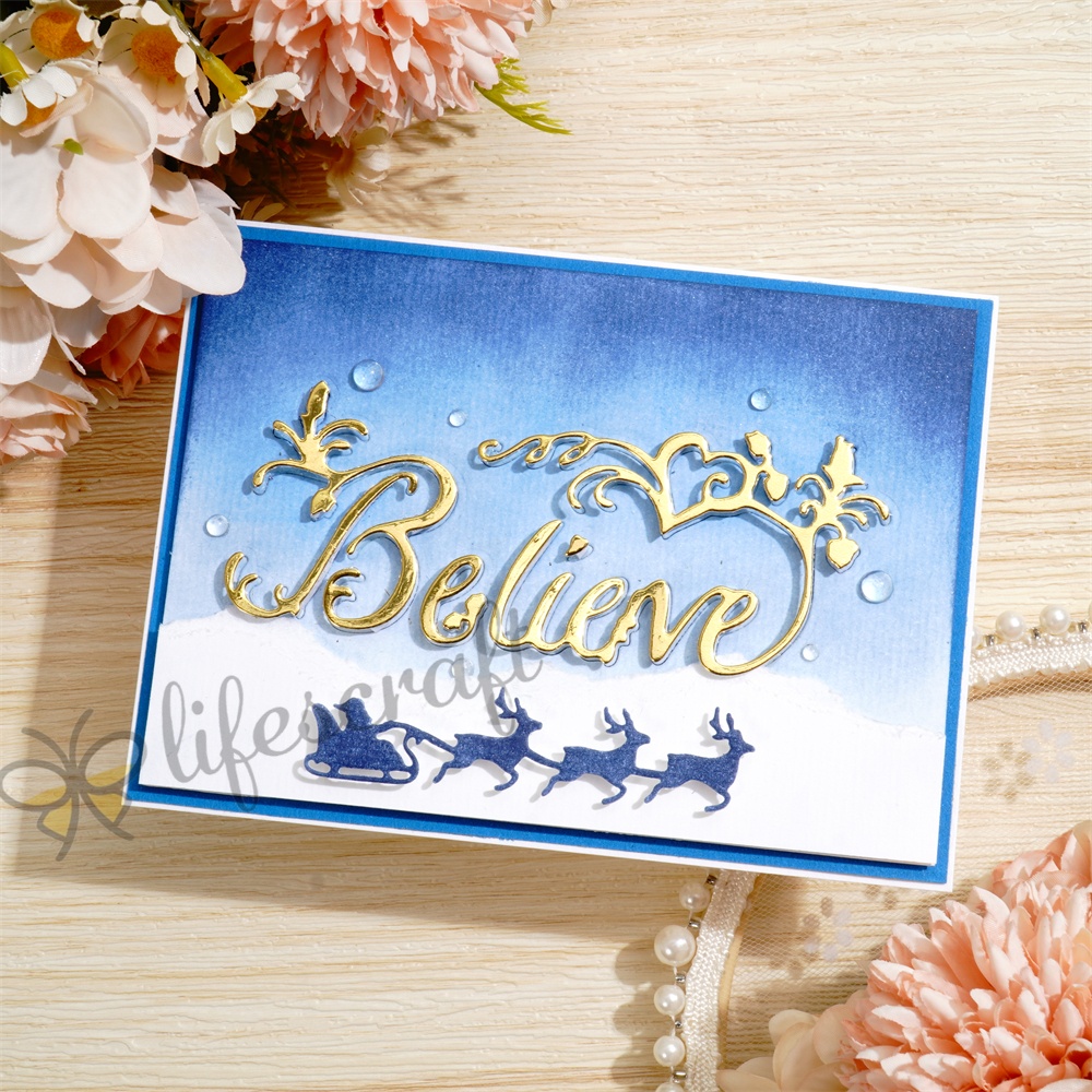 Lifescraft Believe Background Board Metal Cutting Dies