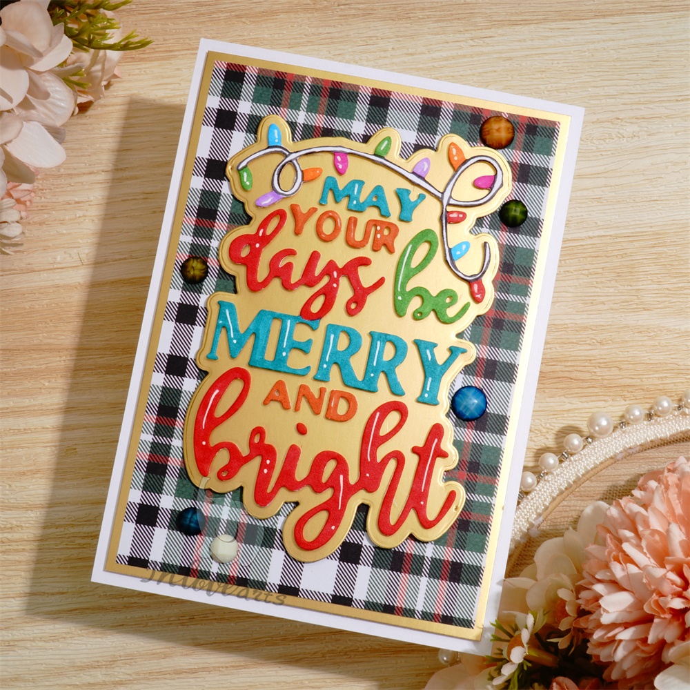 Lifescraft May Your Days Be Merry and Bright Metal Cutting Dies
