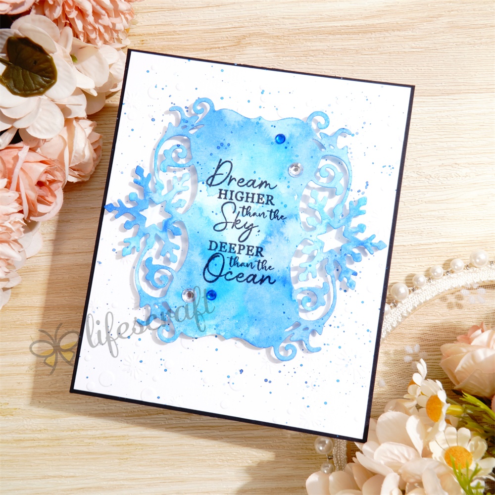 Lifescraft Snowflake 3D Lace Border Metal Cutting Dies