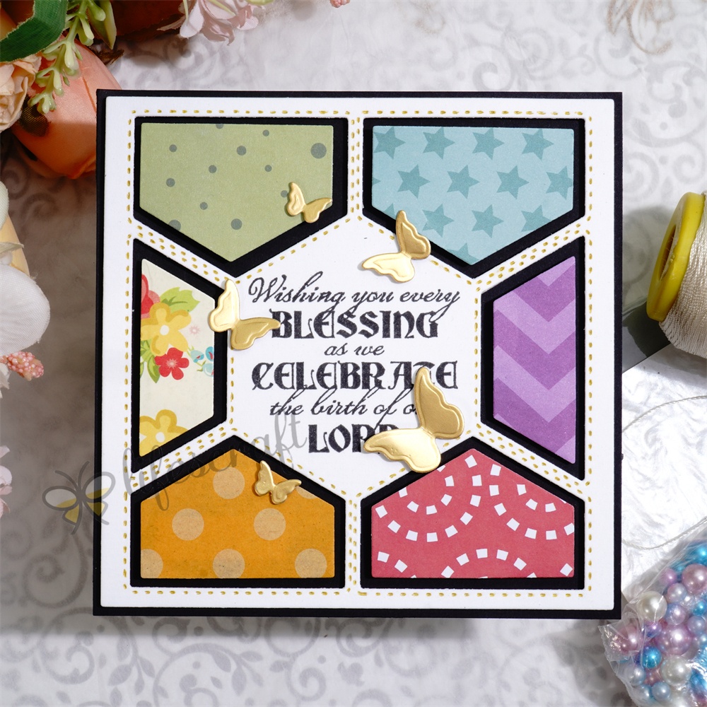 Lifescraft Album Background Frame Cutting Dies