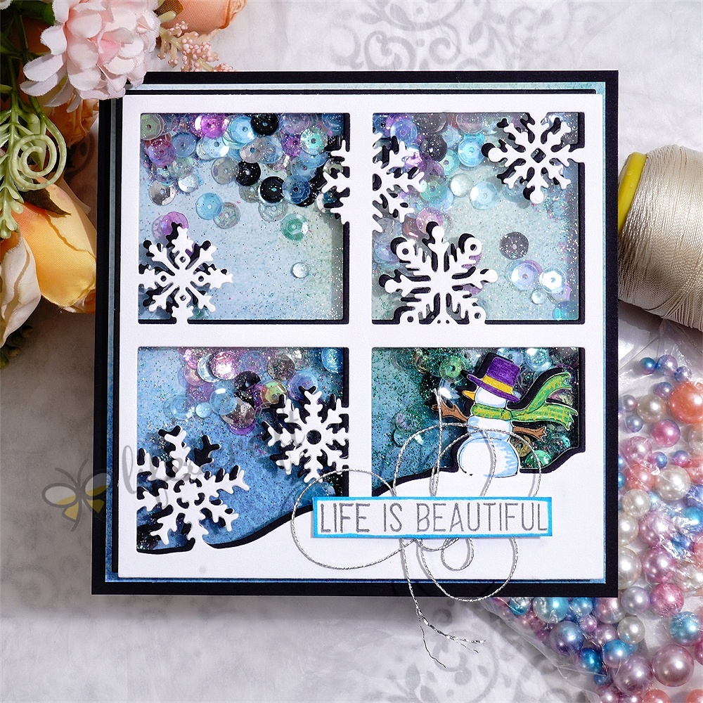 Lifescraft Beautiful Snowflakes outside the Window Metal Cutting Dies