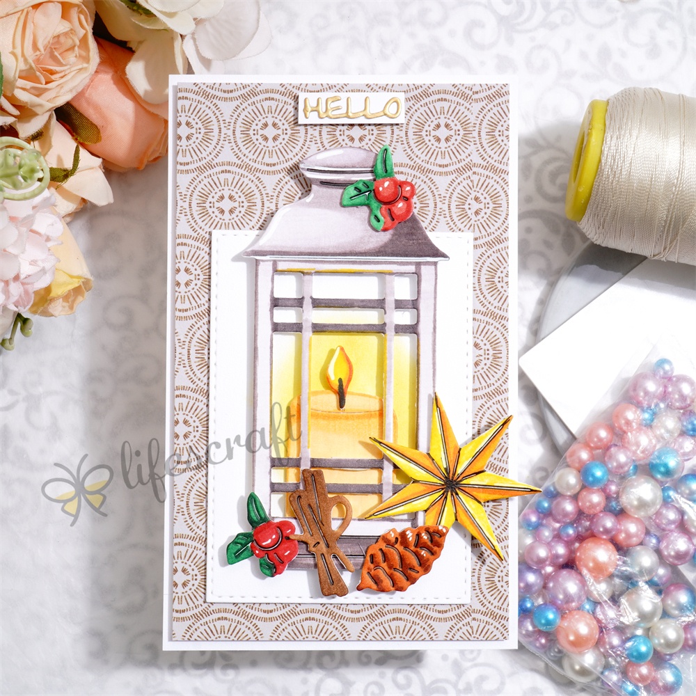 Lifescraft Candle Hand Basket Metal Cutting Dies