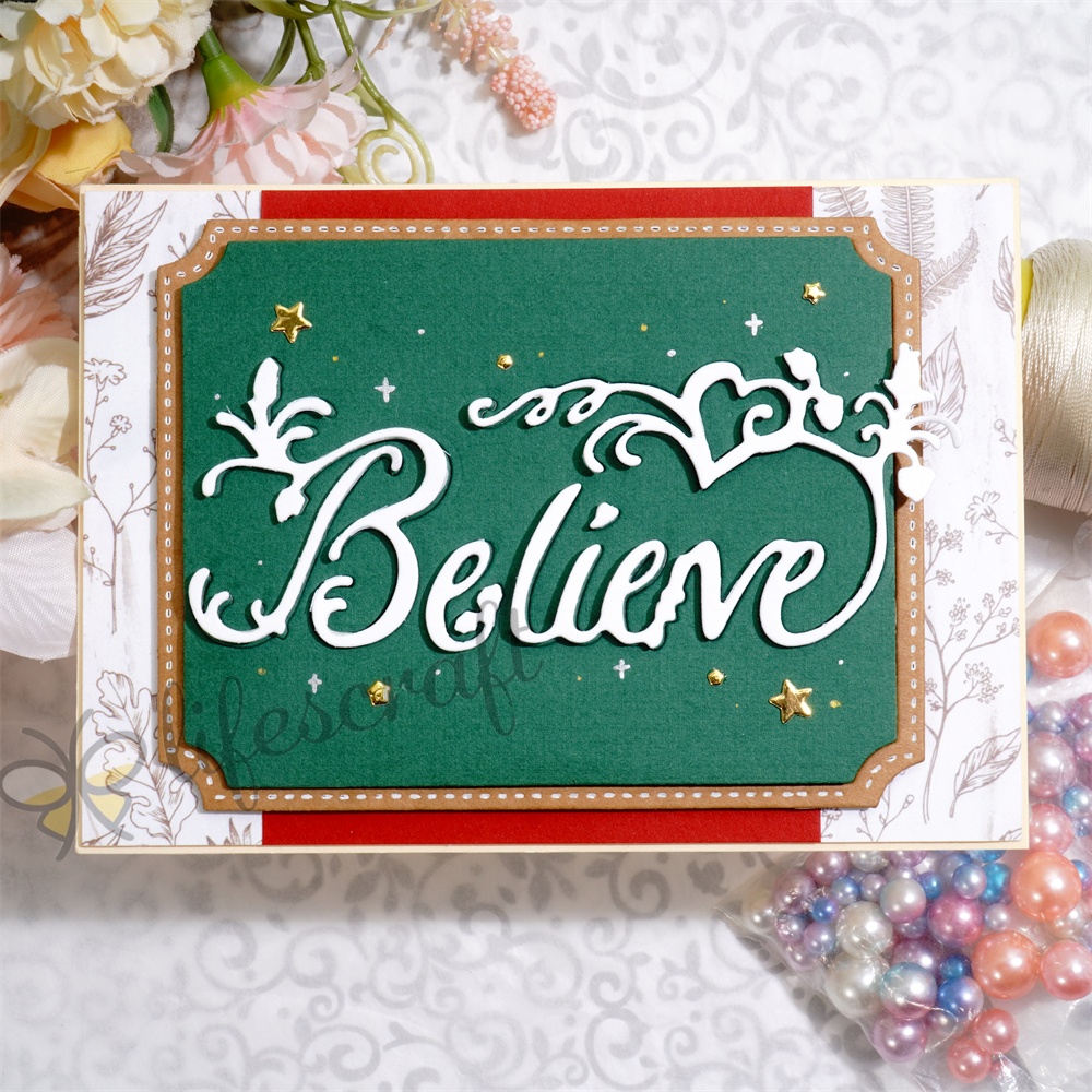 Lifescraft Believe Background Board Metal Cutting Dies