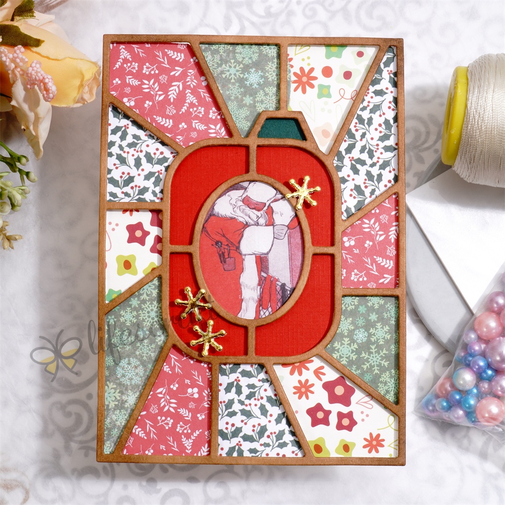 Lifescraft Christmas Background Board Metal Cutting Dies