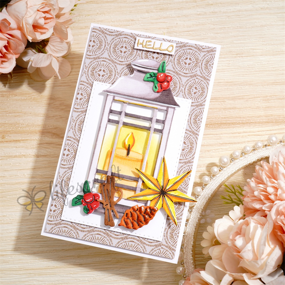 Lifescraft Candle Hand Basket Metal Cutting Dies