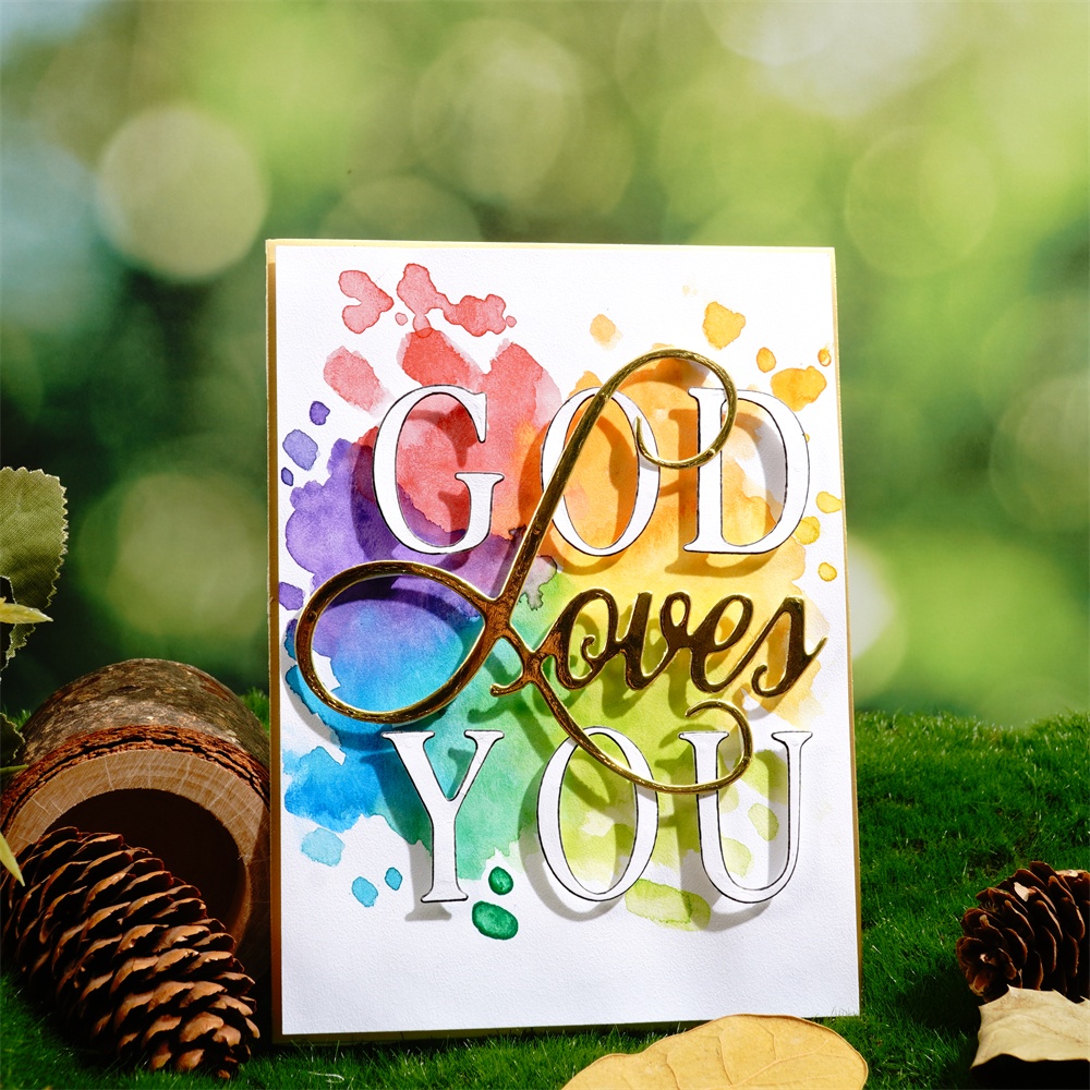 Lifescraft God Loves You Metal Cutting Dies