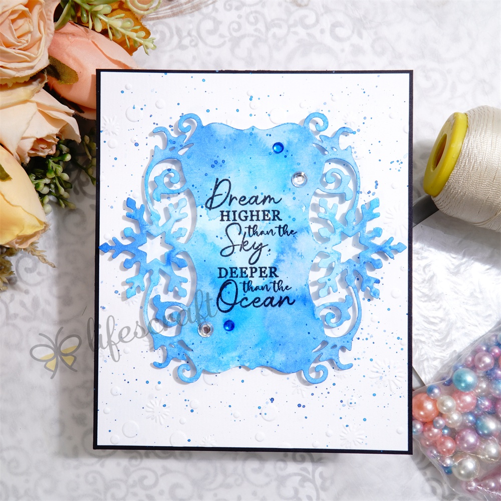 Lifescraft Snowflake 3D Lace Border Metal Cutting Dies