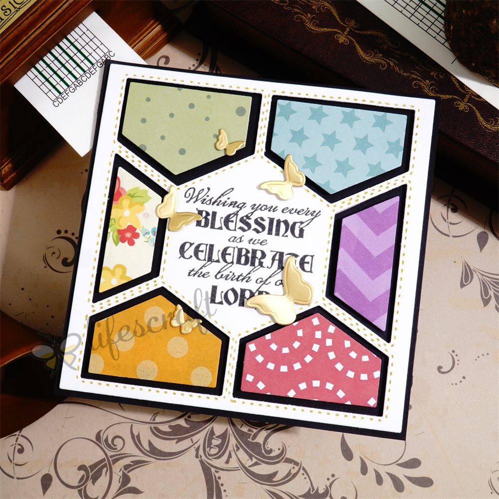 Lifescraft Album Background Frame Cutting Dies