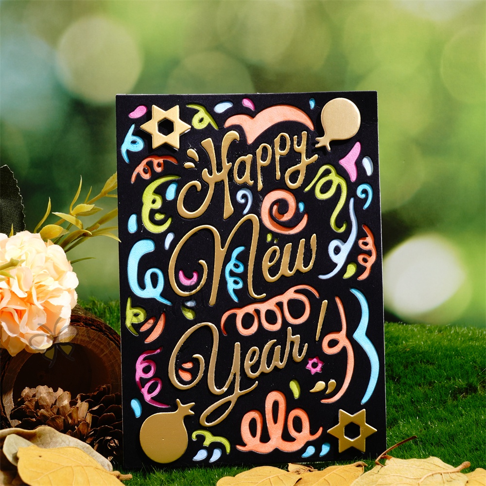 Lifescraft Celebrating Happy New Year Metal Cutting Dies