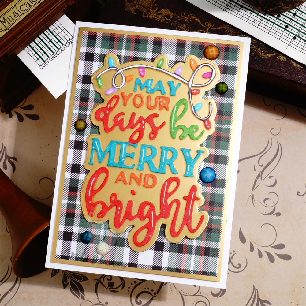 Lifescraft May Your Days Be Merry and Bright Metal Cutting Dies