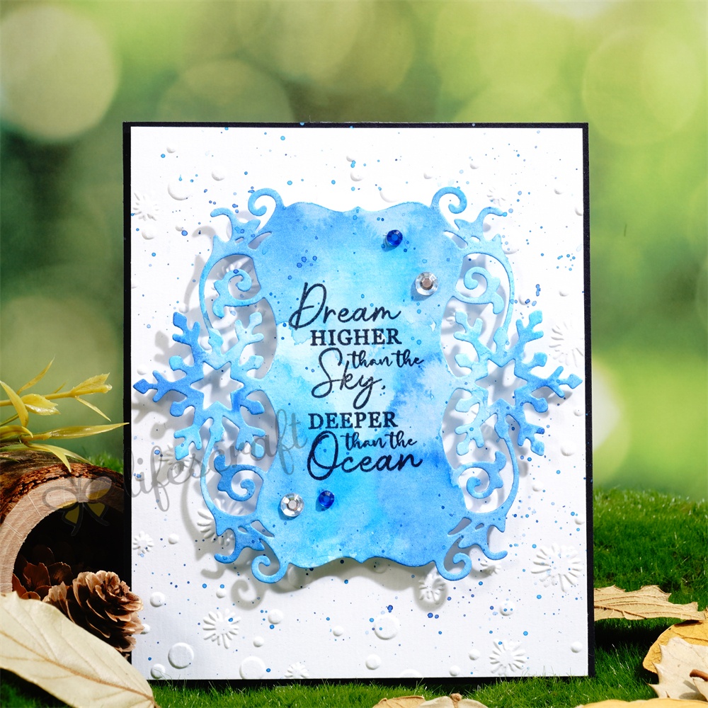 Lifescraft Snowflake 3D Lace Border Metal Cutting Dies