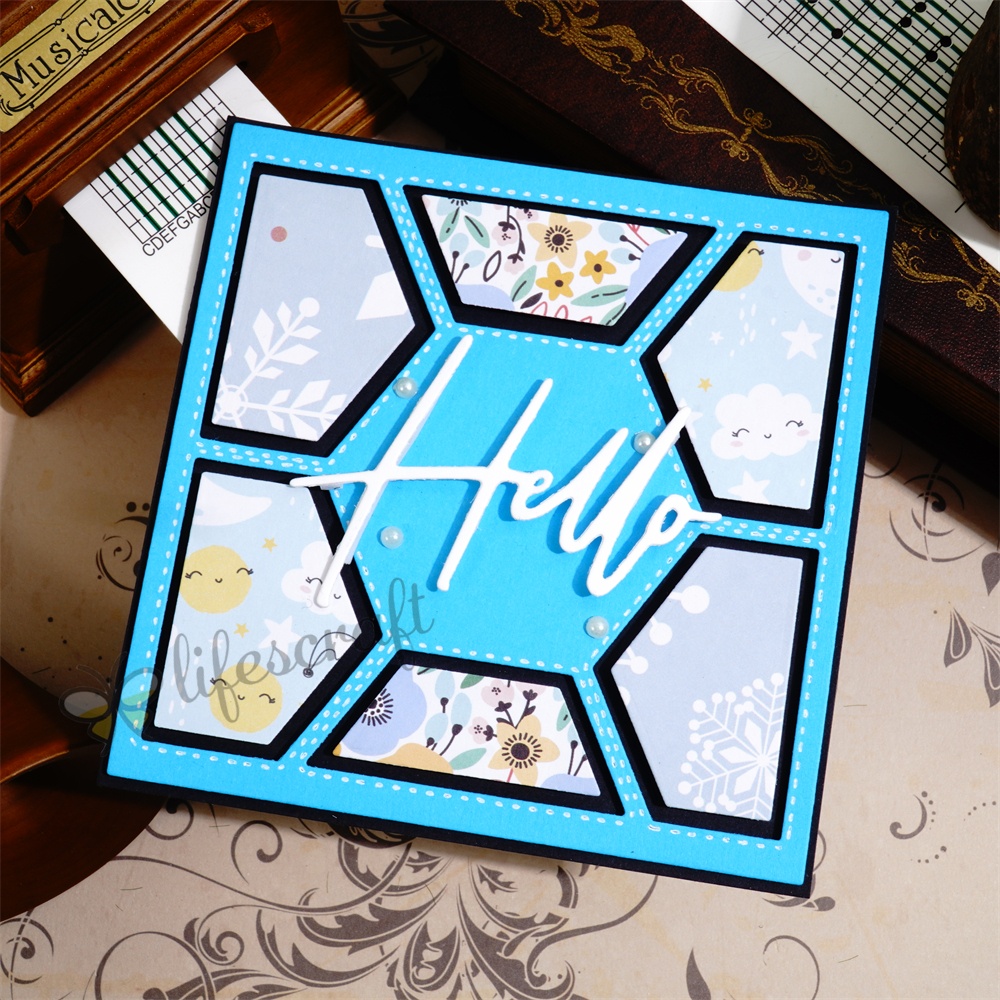 Lifescraft Album Background Frame Cutting Dies