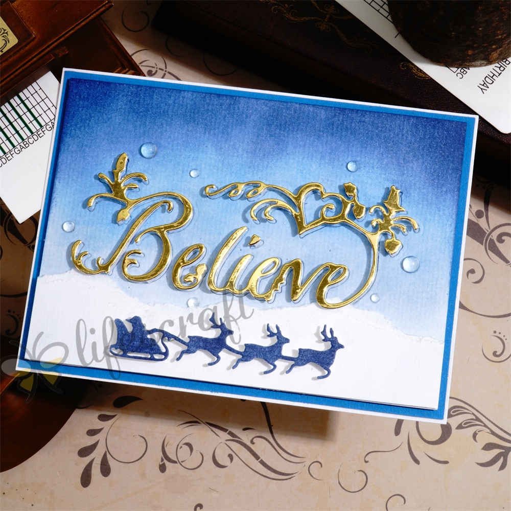 Lifescraft Believe Background Board Metal Cutting Dies