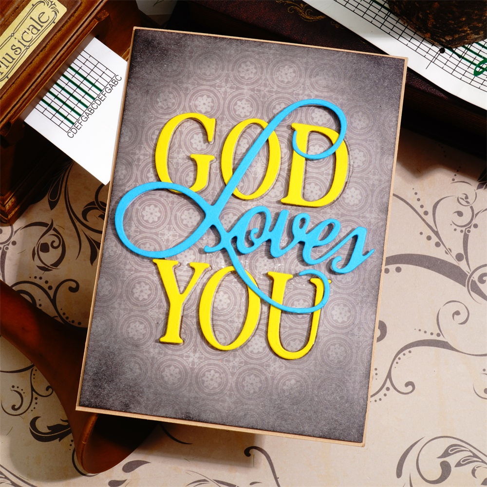 Lifescraft God Loves You Metal Cutting Dies