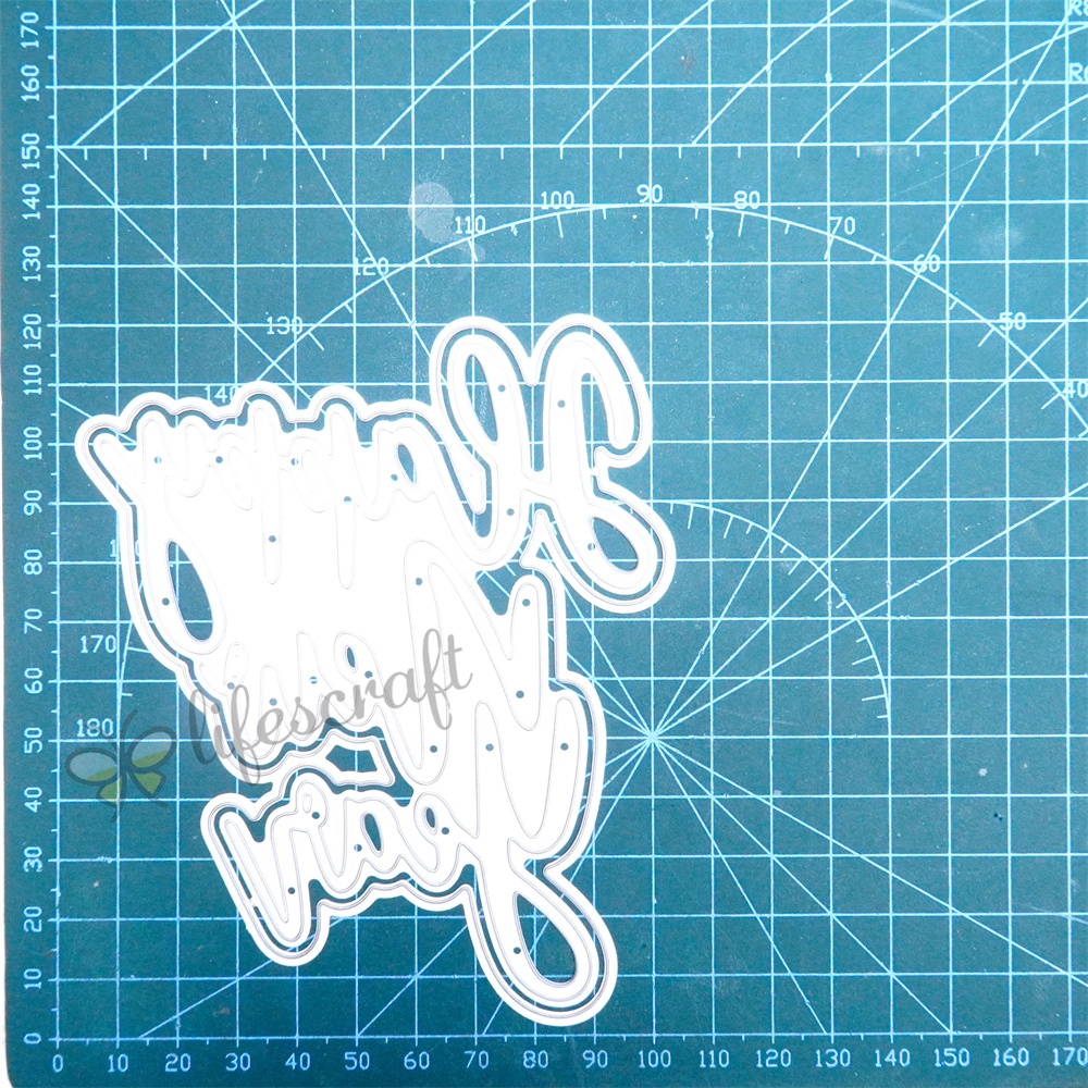 Lifescraft Happy New Year Background Board Metal Cutting Dies