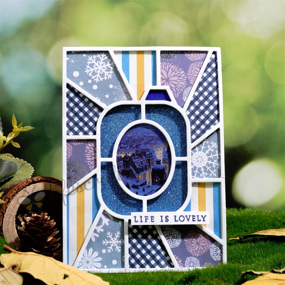 Lifescraft Christmas Background Board Metal Cutting Dies