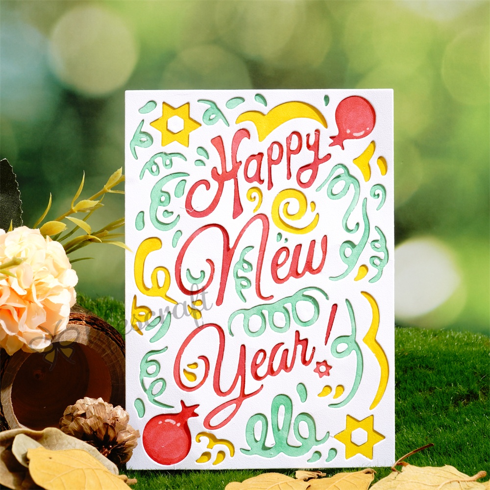 Lifescraft Celebrating Happy New Year Metal Cutting Dies