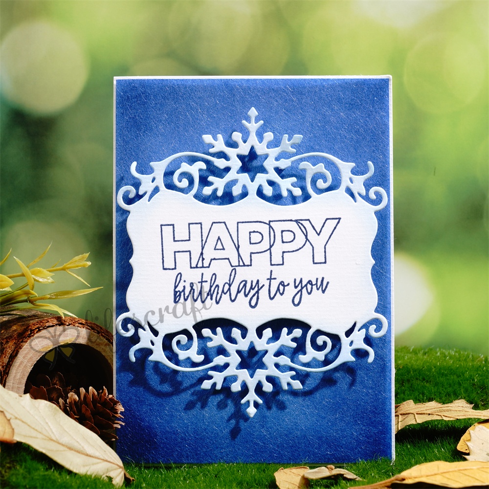 Lifescraft Snowflake 3D Lace Border Metal Cutting Dies