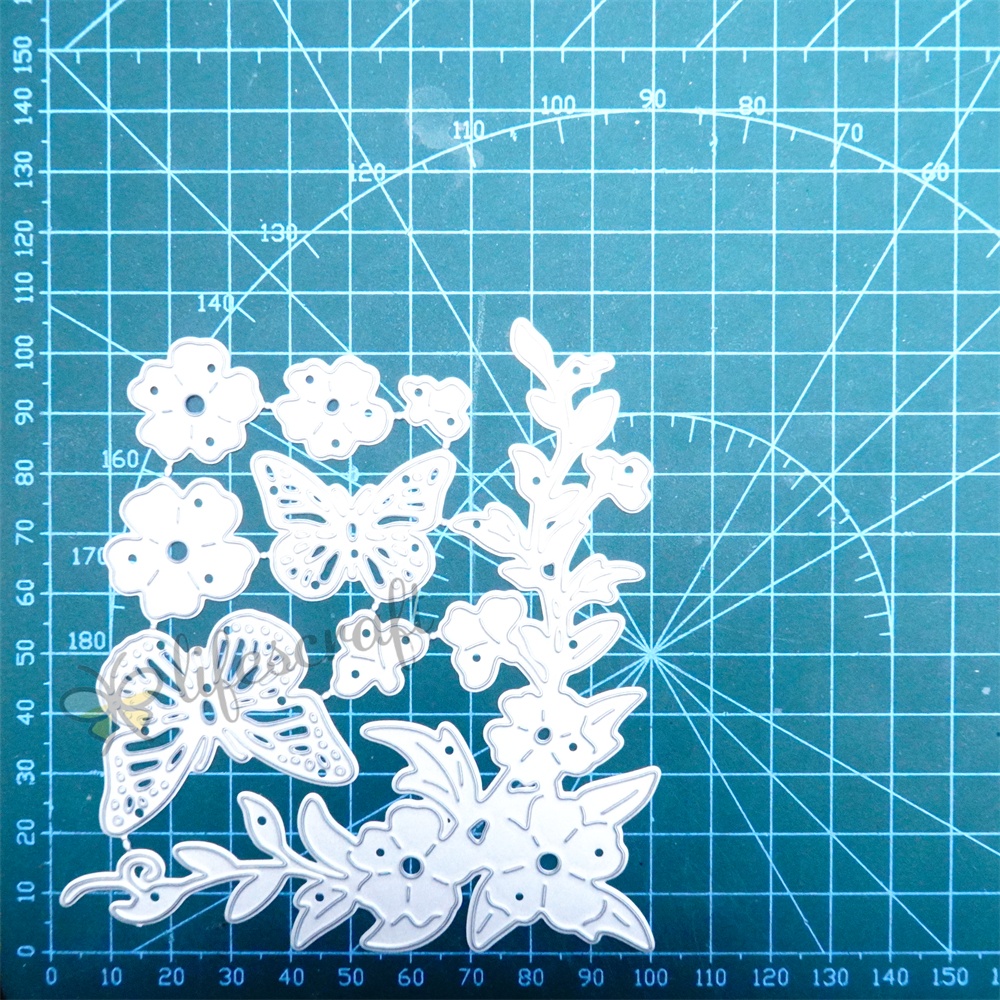 Lifescraft Butterflies and Morning Glories Metal Cutting Dies