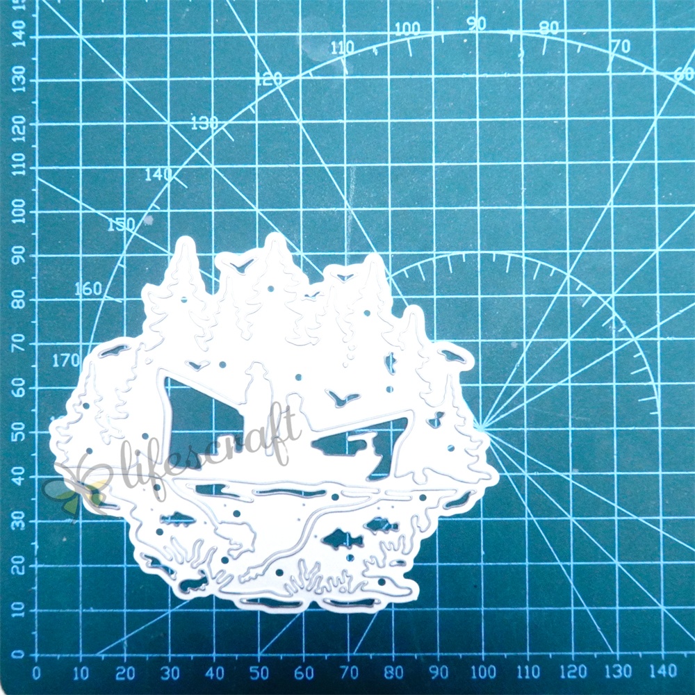 Lifescraft Friends Enjoy the Fishing Time Metal Cutting Dies