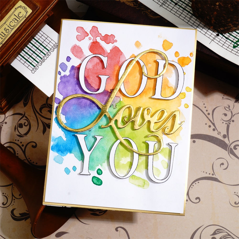 Lifescraft God Loves You Metal Cutting Dies