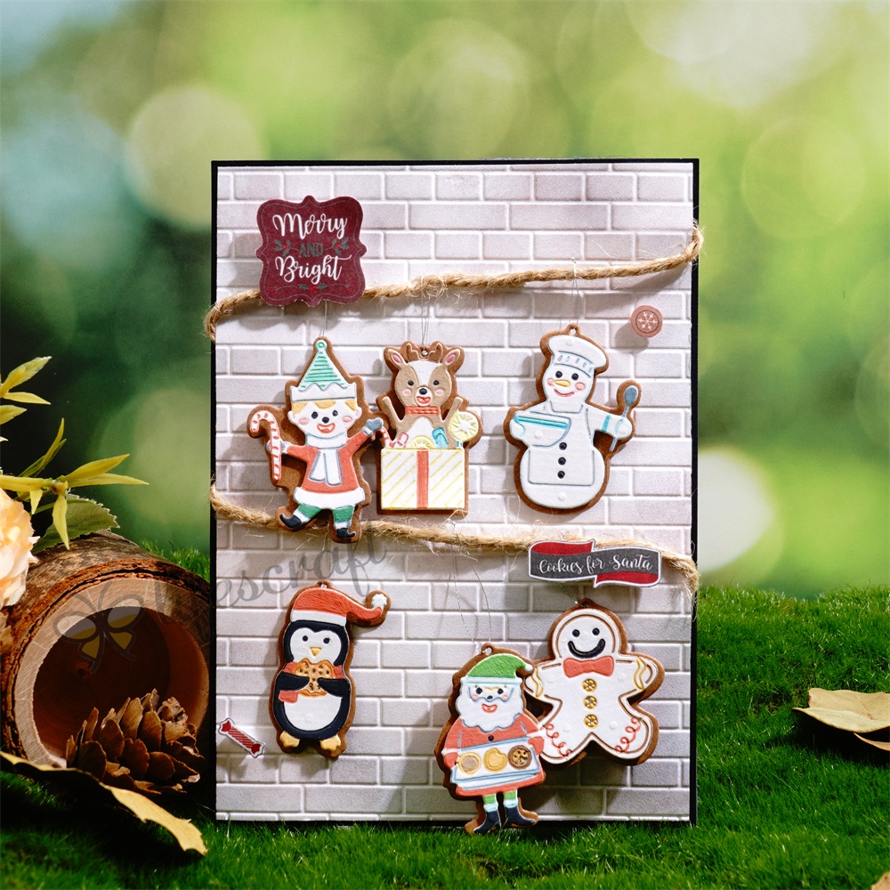 Lifescraft Christmas Snowman and Penguin Pendant Metal Cutting Dies