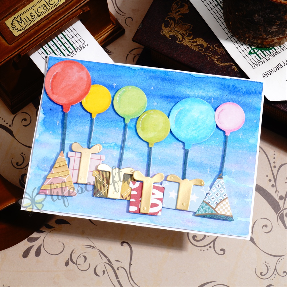 Lifescraft Balloon Gift Box Metal Cutting Dies